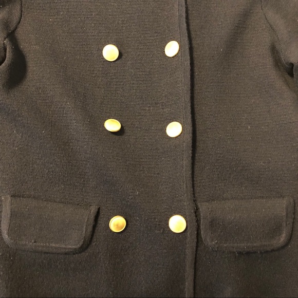 Navy J. Crew Double Breasted Sweater - Picture 3 of 4